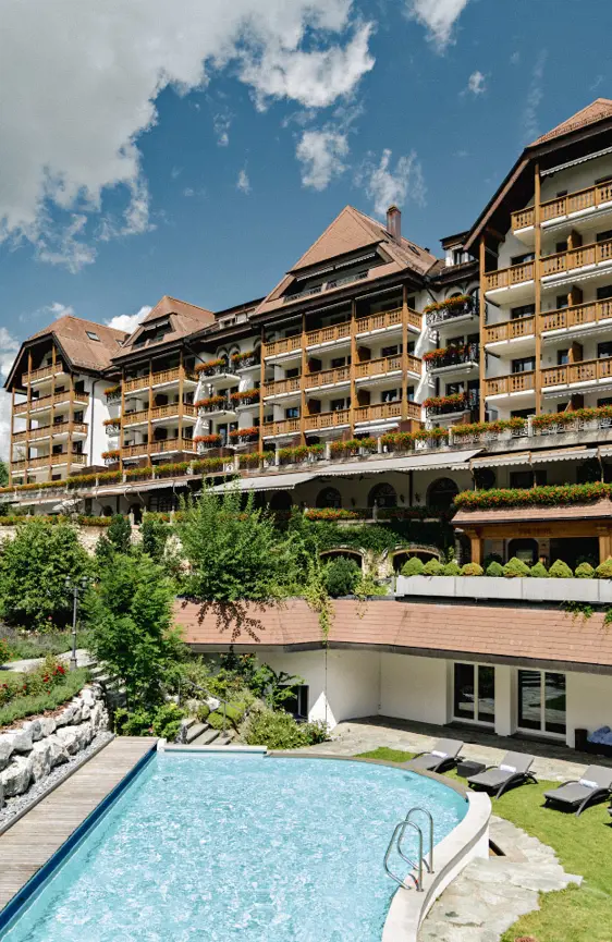 Park Gstaad Hotel Facade Summer