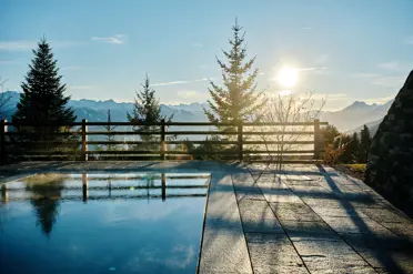 Lecrans Hotel Spa Crans Montana Pool View Summer