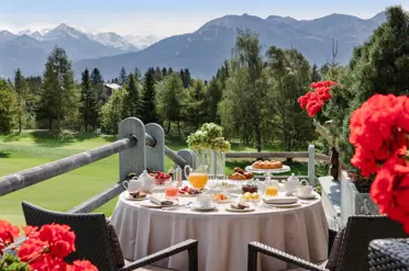 Guarda Golf Hotel Residences Crans Montana Breakfast On The Terrace