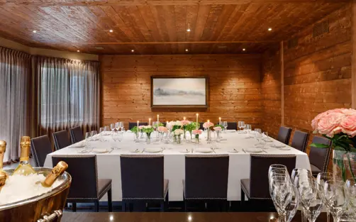 Guarda Golf Hotel Residences Crans Montana Private Dining Room Banquet