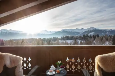 Swiss Deluxe Hotels Guarda Golf Sunrise In Winter 01