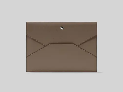 Swiss Deluxe Hotels Summer Magazine 2024 Sophisticated Essentials Montblanc Envelope Pouch RGB