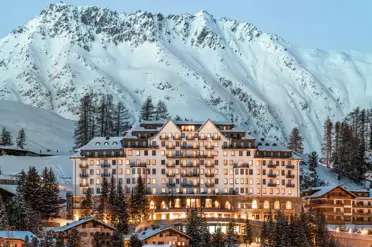 Carlton Hotel St Moritz Above Lake St. Moritz