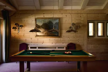 Lecrans Hotel Spa Crans Montana Billiard Room