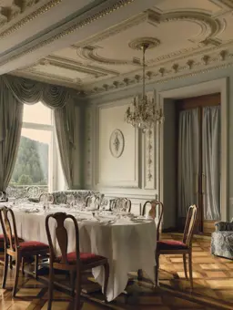 Swiss Deluxe Hotels Grand Hotel Kronenhof Salon Bleu