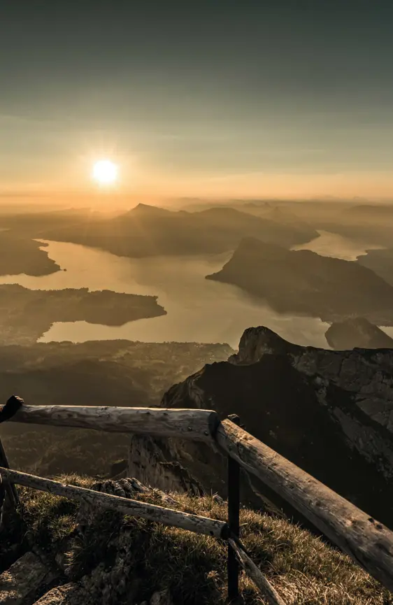 Switzerland Luxury Hotel ST 3X2 Pilate Man During Sunrise 29932