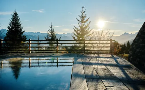 Lecrans Hotel Spa Crans Montana Pool View Summer