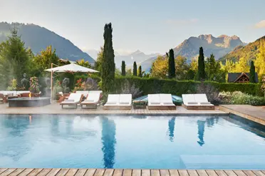 The Alpina Gstaad Hotel Six Senses Outdoor Pool