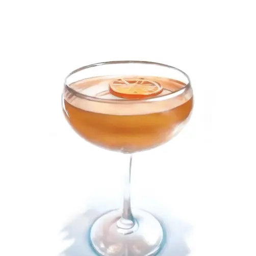 Swiss Deluxe Hotels Magazine Winter 2024 25 Three Times Lucky Firefly Oramgegenen Cocktail Auf Weiße Hintergrund 10215 FS2