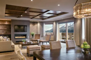 Guarda Golf Hotel Residences Crans Montana Suite Apartment Living Room