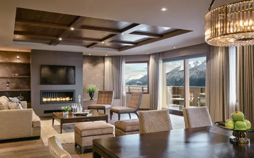 Guarda Golf Hotel Residences Crans Montana Suite Apartment Living Room