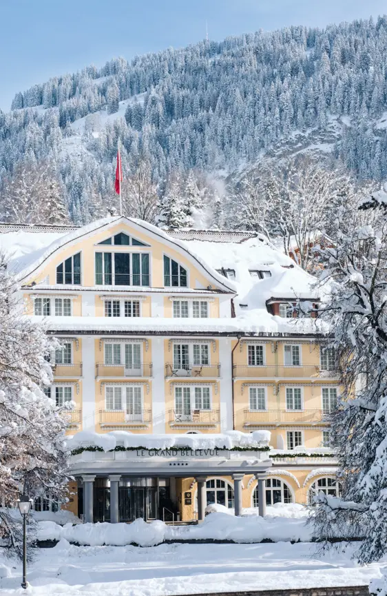 Le Grand Bellevue Hotel Gstaad Winter Wonderland
