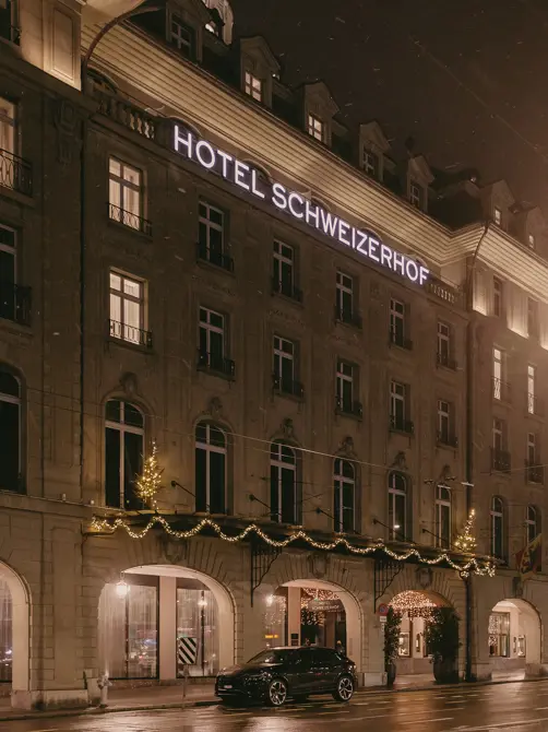 Swiss Deluxe Hotels Hotel Schweizerhof Bern & Spa Christmas Exterior