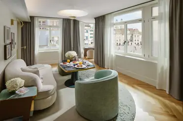 Swiss Deluxe Hotels Mandarin Oriental Savoy Zurich Munsterhof Suite Living Room