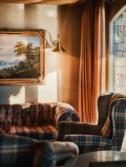 Lecrans Hotel Spa Crans Montana Cigar Lounge Details