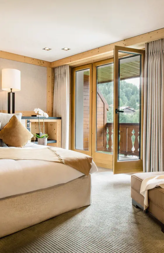 Park Gstaad Hotel Park Penthouse Master Bedroom