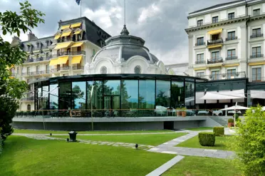 Beau Rivage Palace Hotel Lausanne External View La Terrasse