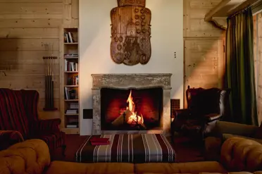 Lecrans Hotel Spa Crans Montana Fireplace Billiard Room