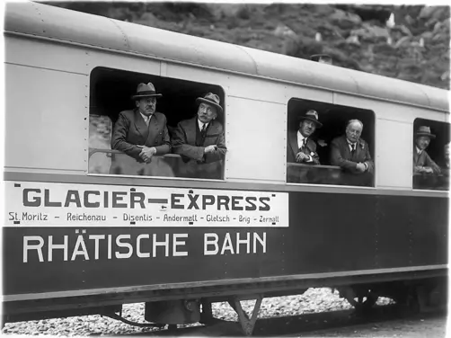 Swiss Deluxe Hotels H Magazine Winter 2025 26 History Glacierexpress 1 @Archiv Rhb