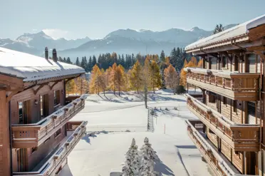 Guarda Golf Hotel Residences Crans Montana Winter Exterior
