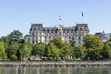 Beau Rivage Palace Hotel Lausanne External View Building