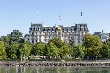 Beau Rivage Palace Hotel Lausanne External View Building