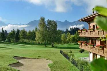 Guarda Golf Hotel Residences Crans Montana Summer Exterior Golf Course