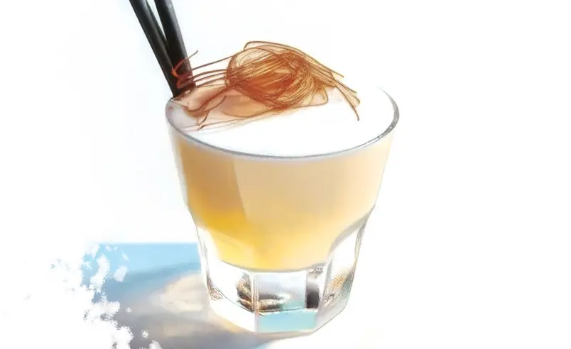 Swiss Deluxe Hotels Magazine Winter 2024 25 Three Times Lucky Firefly Weißen Cocktail Mit Chilipfefferfäden Auf Weiße Hintergrund 18889 2 FS