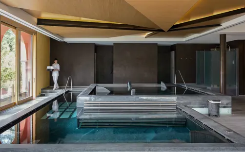 Castello Del Sole Hotel Ascona Indoor Whirpool Area
