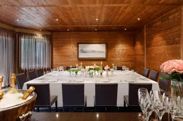 Guarda Golf Hotel Residences Crans Montana Private Dining Room Banquet