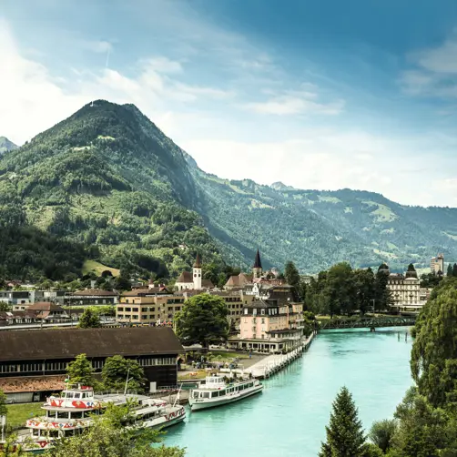 Switzerland Luxury Hotel ST Interlaken Shipping Port 34748