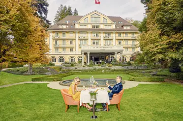 Le Grand Bellevue Hotel Gstaad Romantic Table Setup