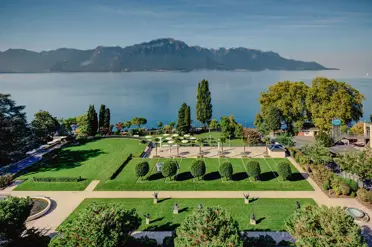 Fairmont Le Montreux Palace Hotel View From Lakeview Rooms