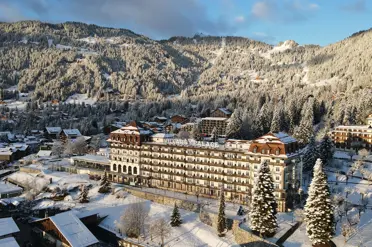 Swiss Deluxe Hotels Villars Palace Winter View