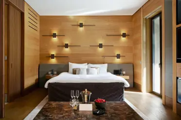 The Chedi Andermatt Hotel The Chedi Andermatt Grand Deluxe Room Bedroom