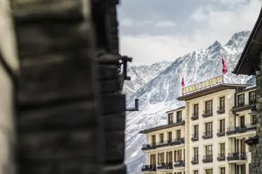 Grand Hotel Zermatterhof Zermattexterior Winter