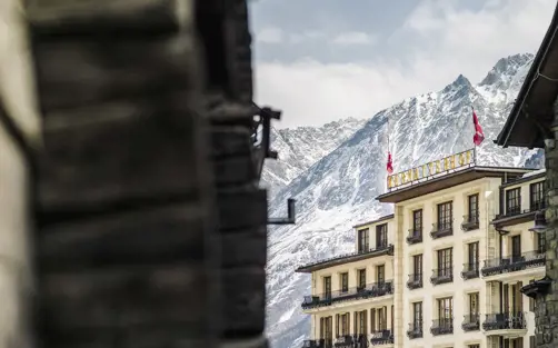Grand Hotel Zermatterhof Zermattexterior Winter