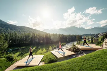 Grand Hotel Kronenhof Pontresina Yoga Platforms