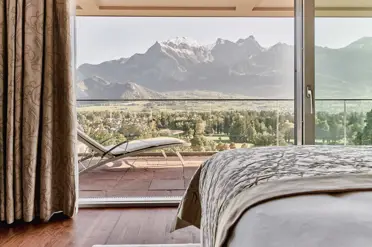 Grand Resort Bad Ragaz Hotel GRBR Penthouse Suite Schlafzimmer