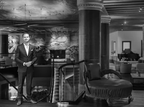 Swiss Deluxe Hotels Stories Summer 2021 5 Questions Tim Weiland 01 FI7A2267 BW Ecirgb