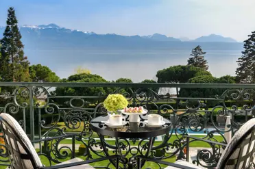 Beau Rivage Palace Hotel Lausanne View From Hotel