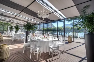 Splendide Royal Hotel Lugano Winter Garden By Day