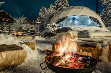 Park Gstaad Hotel Ice Dome Exterior