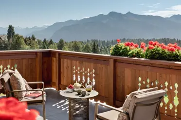 Guarda Golf Hotel Residences Crans Montana Suite Apartment Terrace Summer