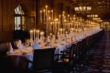 Suvretta House Hotel St Moritz Candlelight Dinner