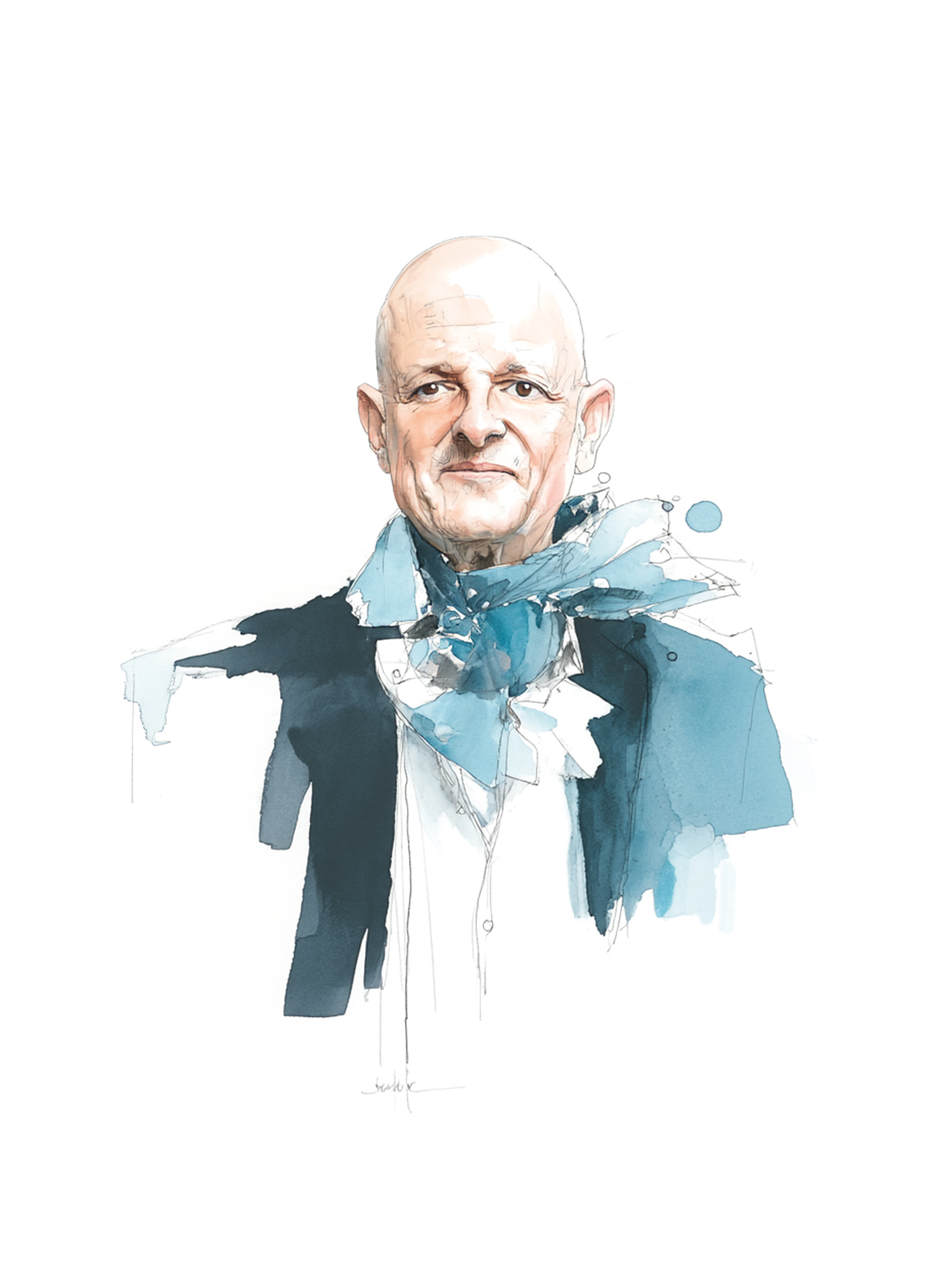 Swiss Deluxe Hotels H Magazine Summer 2026 Og 13 Portrait Of The Same Bald Man From The Reference Image