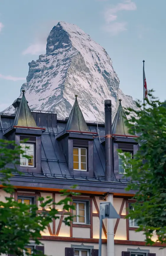 Mont Cervin Palace Zermatt Mont Cervin Palace With Matterhorn In The Background 2