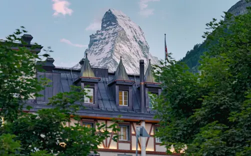Mont Cervin Palace Zermatt Mont Cervin Palace With Matterhorn In The Background 2