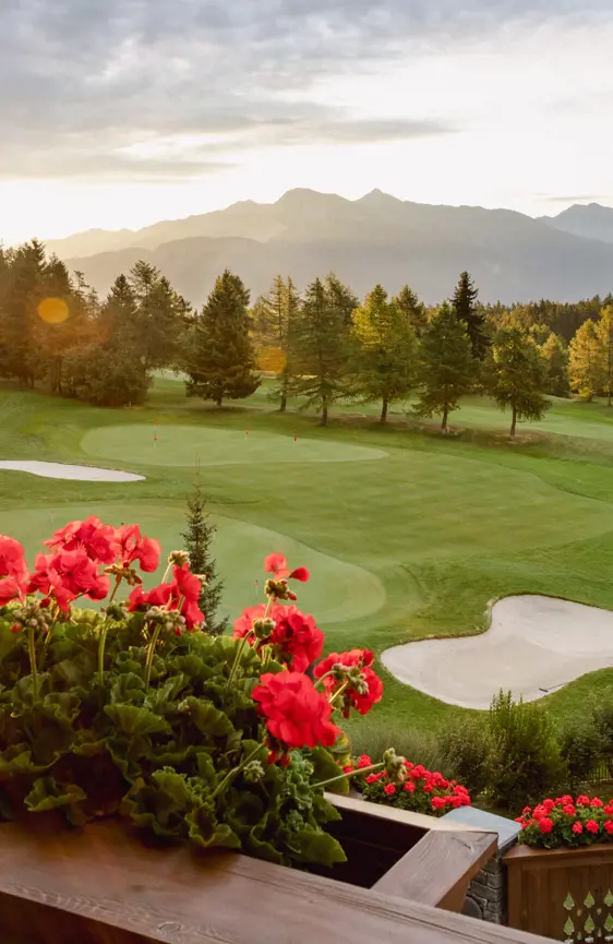Guarda Golf Hotel Residences Crans Montana Sunrise In Summer