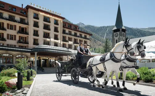 Grand Hotel Zermatterhof Zermatthorse Carriage